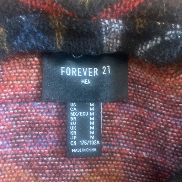 Forever 21 Tribal Style Jacket Men’s Size Medium Button Front Aztec Pattern - Picture 2 of 15